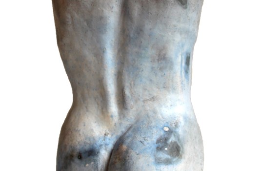 Blauwe torso