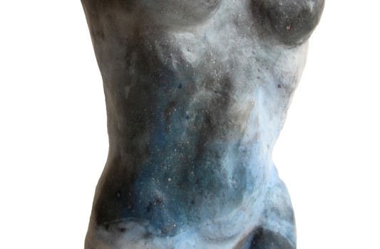 Blauwe torso